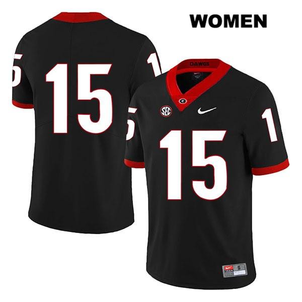 Georgia Bulldogs Women's Lawrence Cager #15 NCAA No Name Legend Authentic Black Nike Stitched College Football Jersey CGN1456SJ